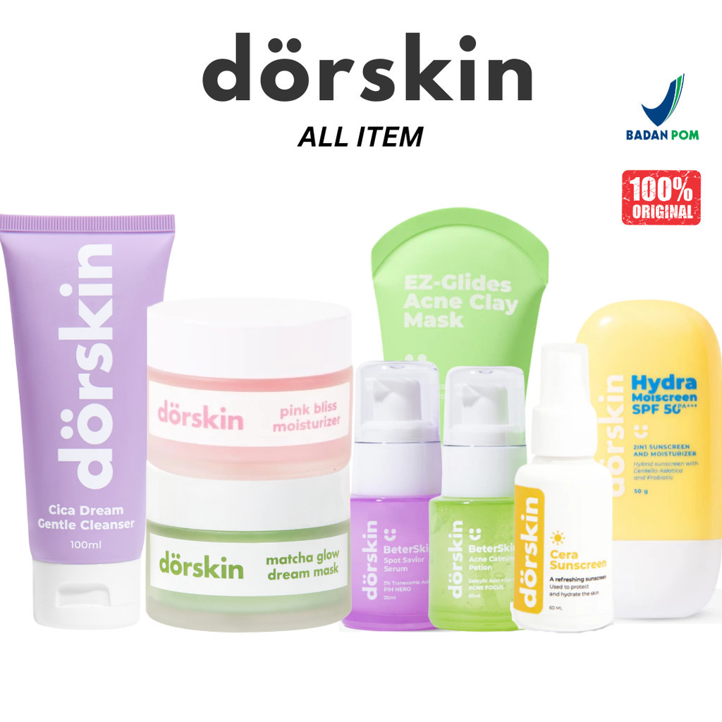 [All Item] Dorskin Match Glow Mask Pink Bliss Moisturizer 30g Cica Dream Cleanser Sunscreen Cica Spr