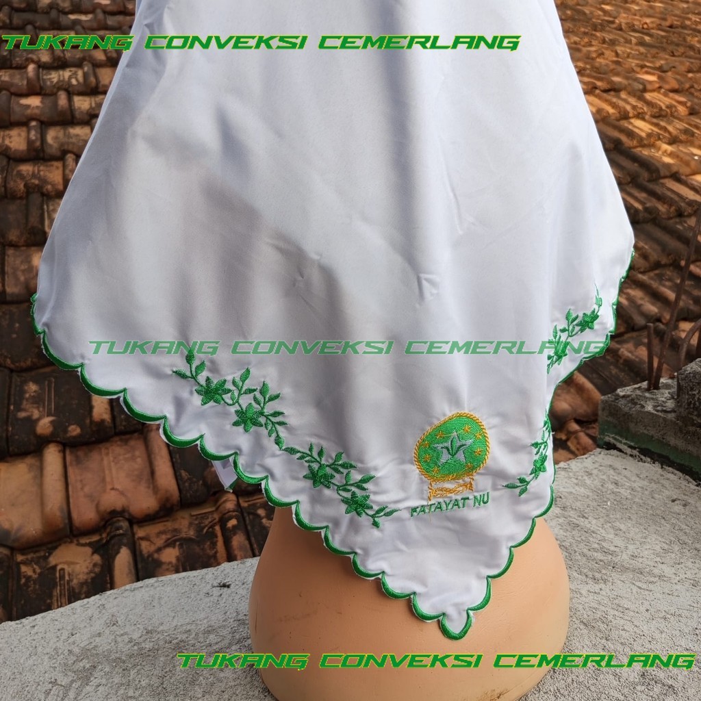 GROSIR Hijab Fatayat NU Bordir Logo Kerudung Fatayat - Hijab Seragam NU Harga Termurah Konveksi