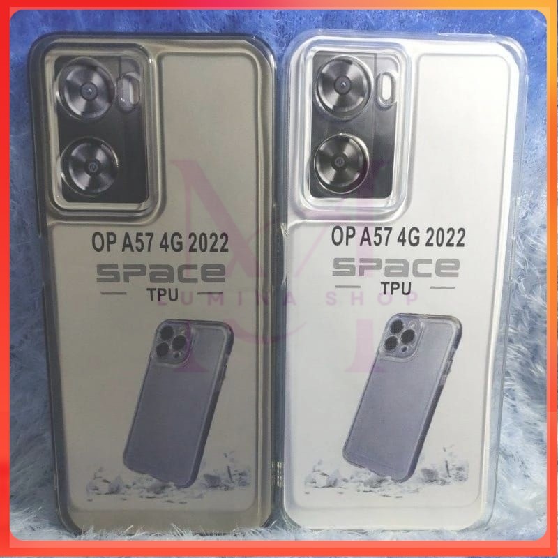 PROMO+COD Soft Case/Silikon bening Black Space hp OPPO A57 2022/A77/A77S Casing TPU bening clear Spa