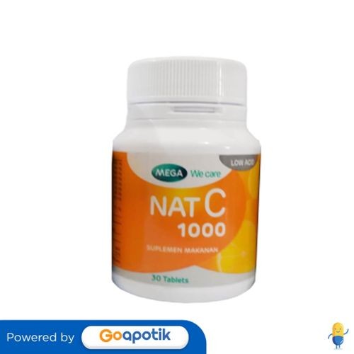 Mega We Care Nat C 1000 Botol 30 Tablet