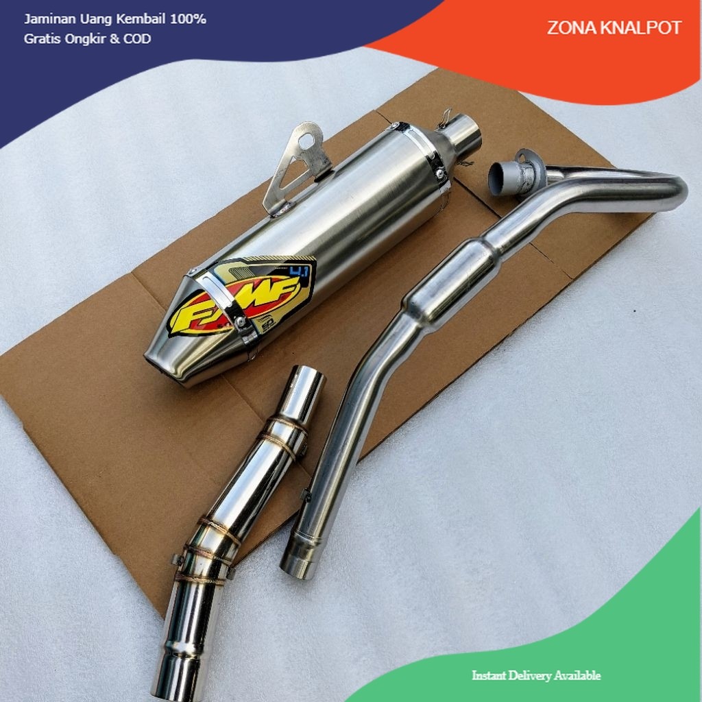 FMF Muffler exhaust pipa 38mm So Calif Ksr 110 Ksr 110 pro Msx 125 Norifumi rocket 4 competition FMF