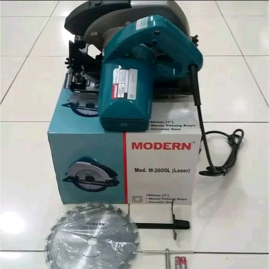 Modern M-2600L / M2600L / Circular Saw Modern M 2600 L Mesin Potong Gergaji Kayu 7" Modern M 2600L
