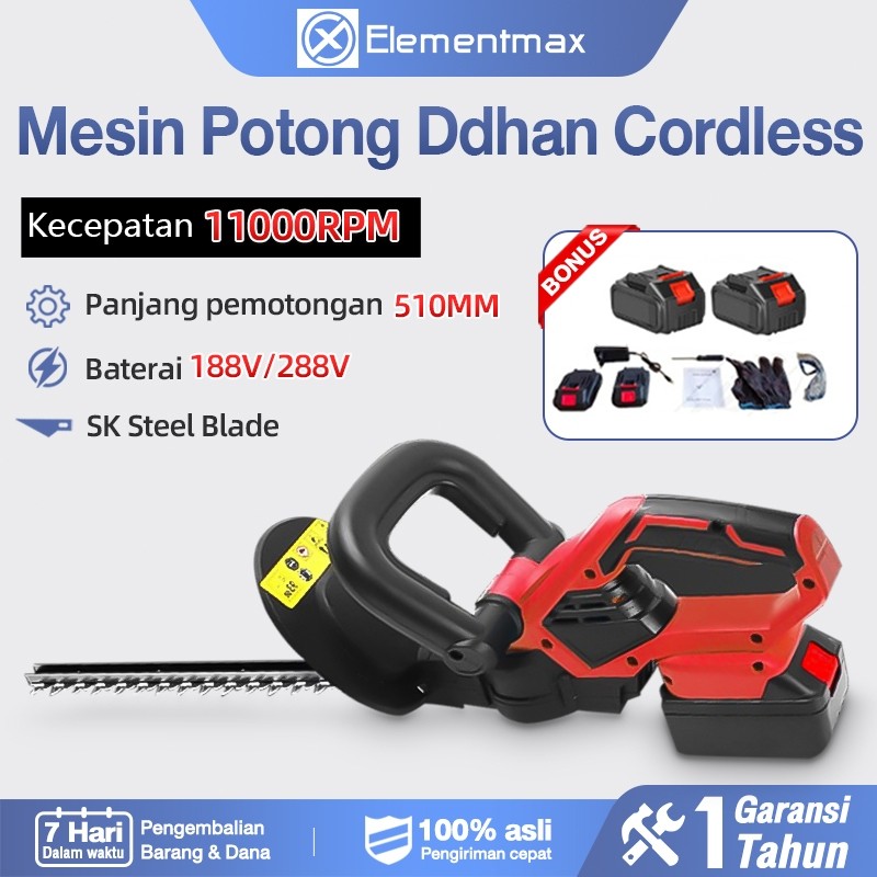 298 Volt Hedge Trimmer mesin Hedge Trimmer Alat Potong Pagar Tanaman Pemangkas Ranting Bunga / Porta