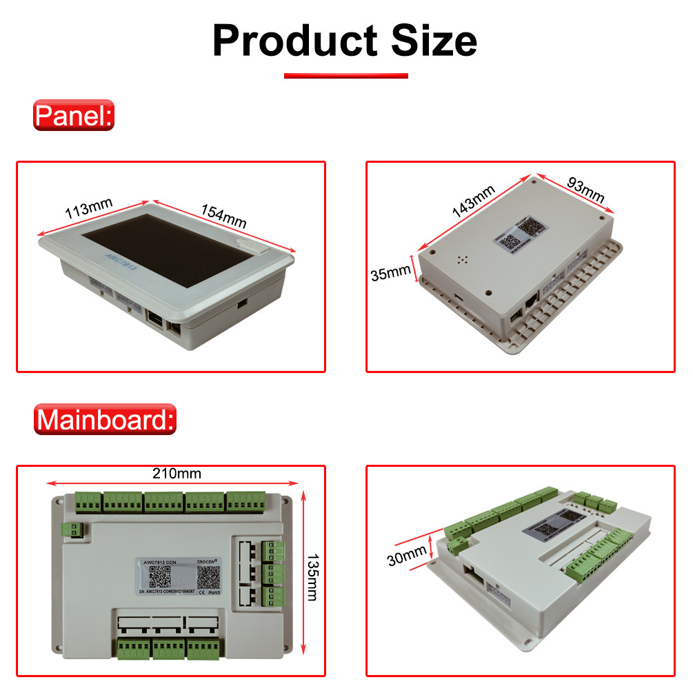 Trocen AWC7813 Co2 Laser Controller DSP Control System DIY Laser Control Replace AWC608 AWC708 6442G