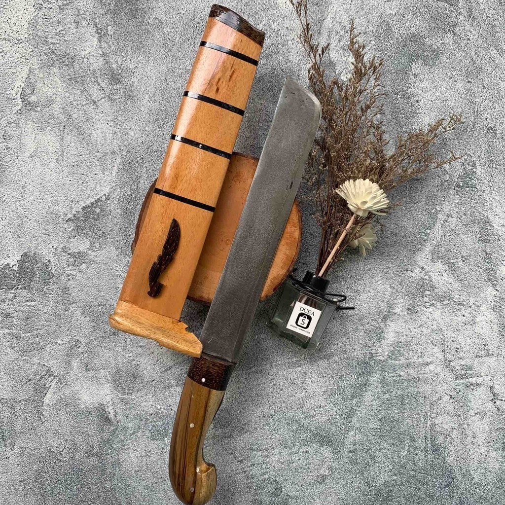 Golok Baja Asli Full Tang Handmade — Golok Tajam Anti Karat untuk Petualangan & Perkebunan