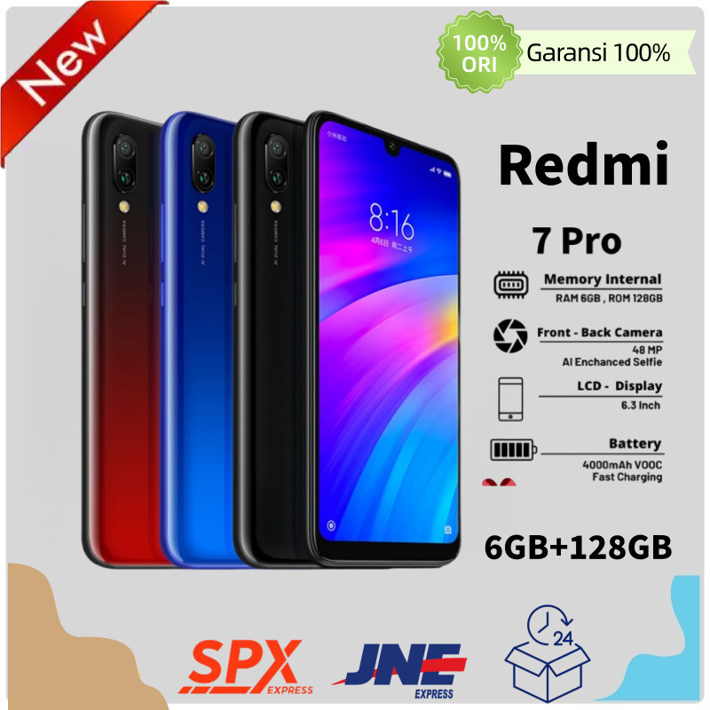 HP Redmi  7 Pro / 6GB+128GB 4G LTE 6.3" Smartphone Dual SIM | 48MP Camera