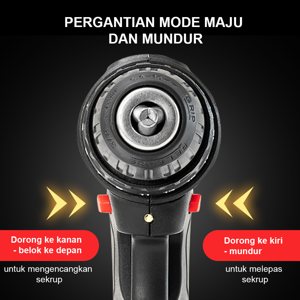 ARFSHOP REAIM 399V Bor listrik 2IN1 Bor Baterai  Cas Bor Portable Baterai  Impact Bor Listrik Set