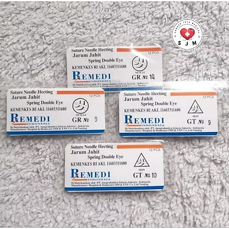 Remedi / Gea / Mpm / Nald / NeddleHecting / Jarum Jahit GT (KULIT)/GR (OTOT) Isi 12 Pcs/Bks