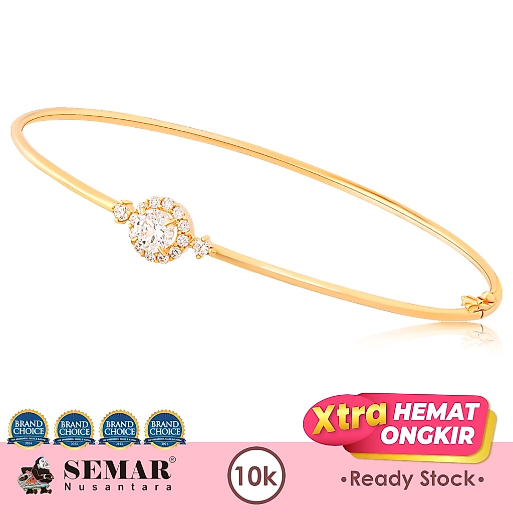 Gelang Emas Galina Round Bangle Gold 10K Semar Nusantara