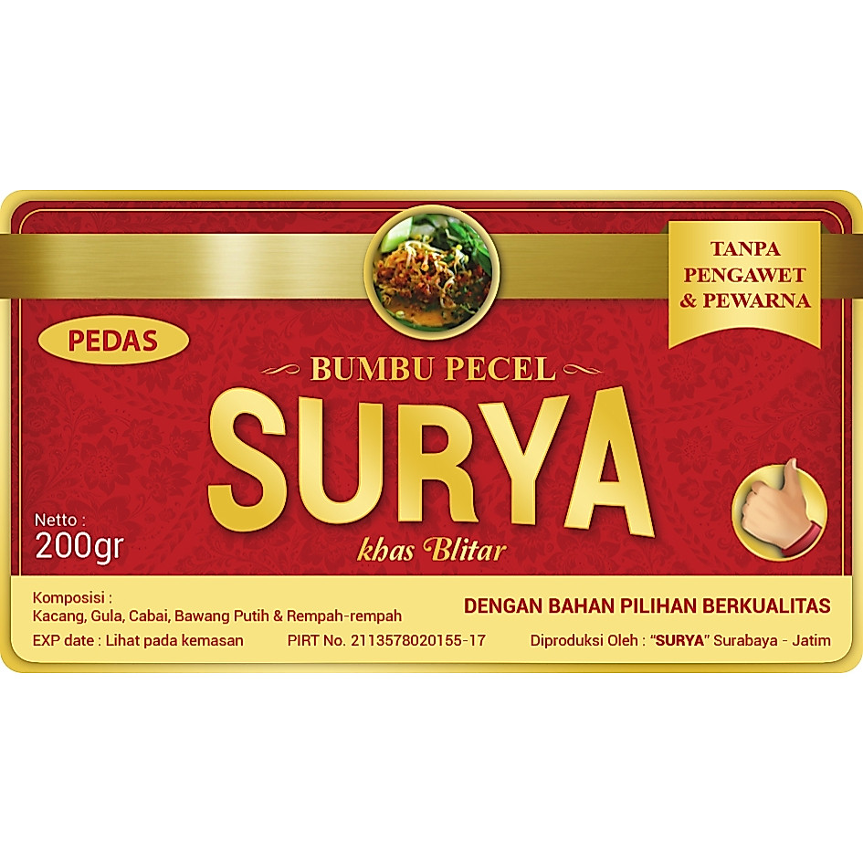 SAMBAL PECEL SURYA BLITAR (BUMBU PECEL)