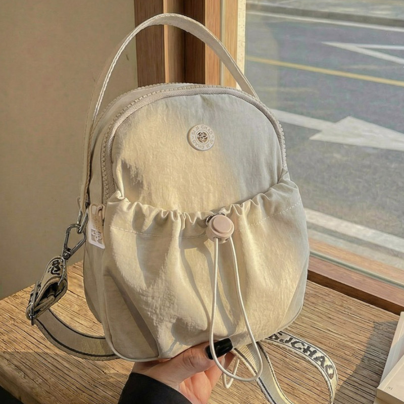 Tas Selempang Wanita Mini Aesthetic Tas Bahu & Jinjing Casual Bahan Kain Tas HP Kekinian