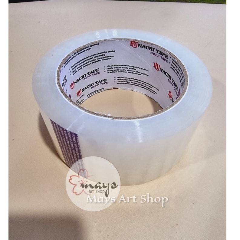 Nachi Tape. 2 Inci 48 mm 100 Yard. Lakban, Isolasi, Perekat, Solasi. Warna Bening | Toserba Original
