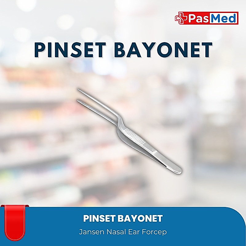 PASMED | MARWA - PINSET BAYONET / JANSEN EAR FORCEPS