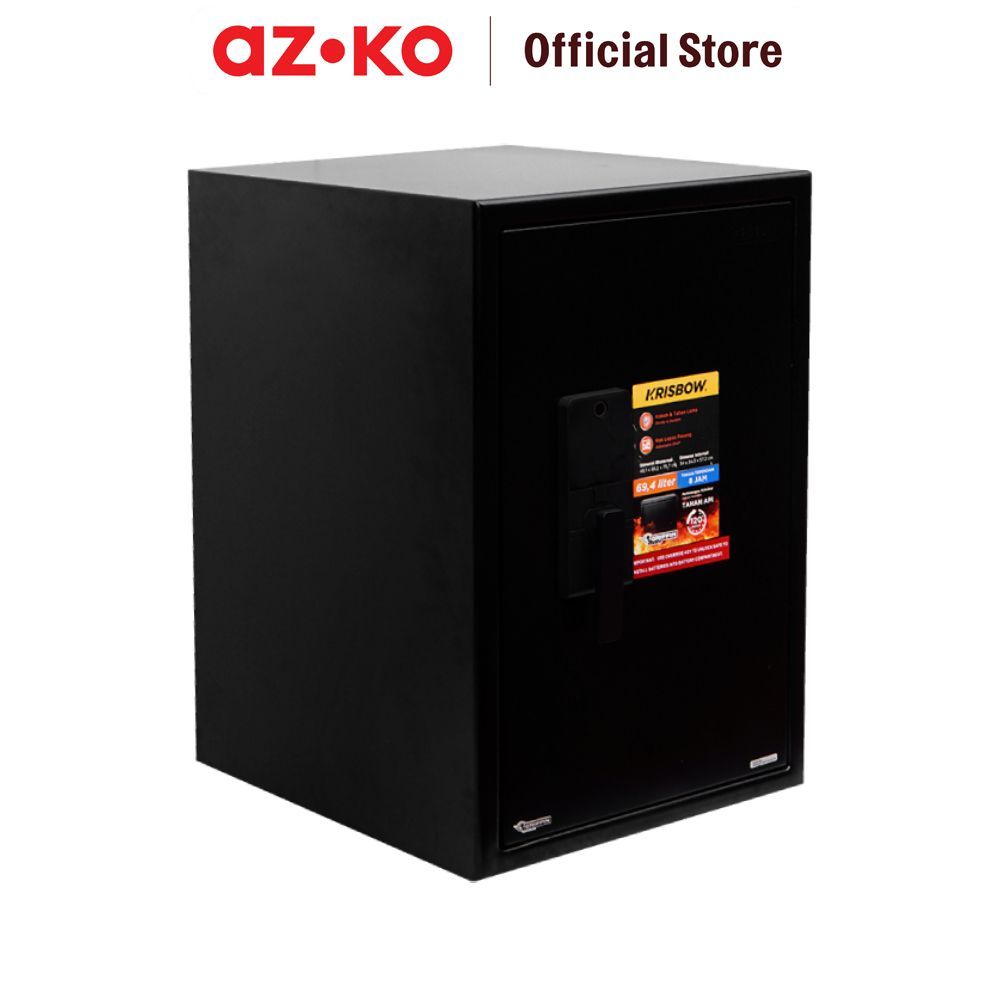 AZKO Krisbow griffin Brankas Tahan Api 245slbt - Hitam Fire Safe Brangkas Safety Box Tempat Barang B