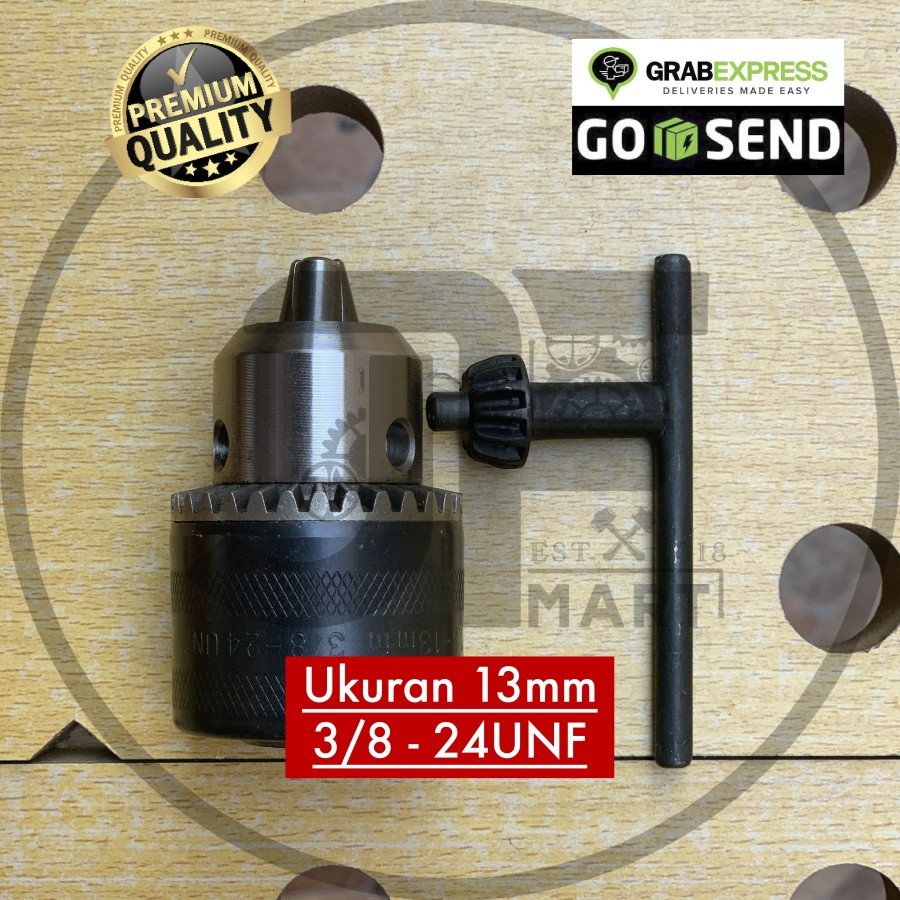 Kepala Bor 13mm 24UNF Untuk Mesin Bor 10mm