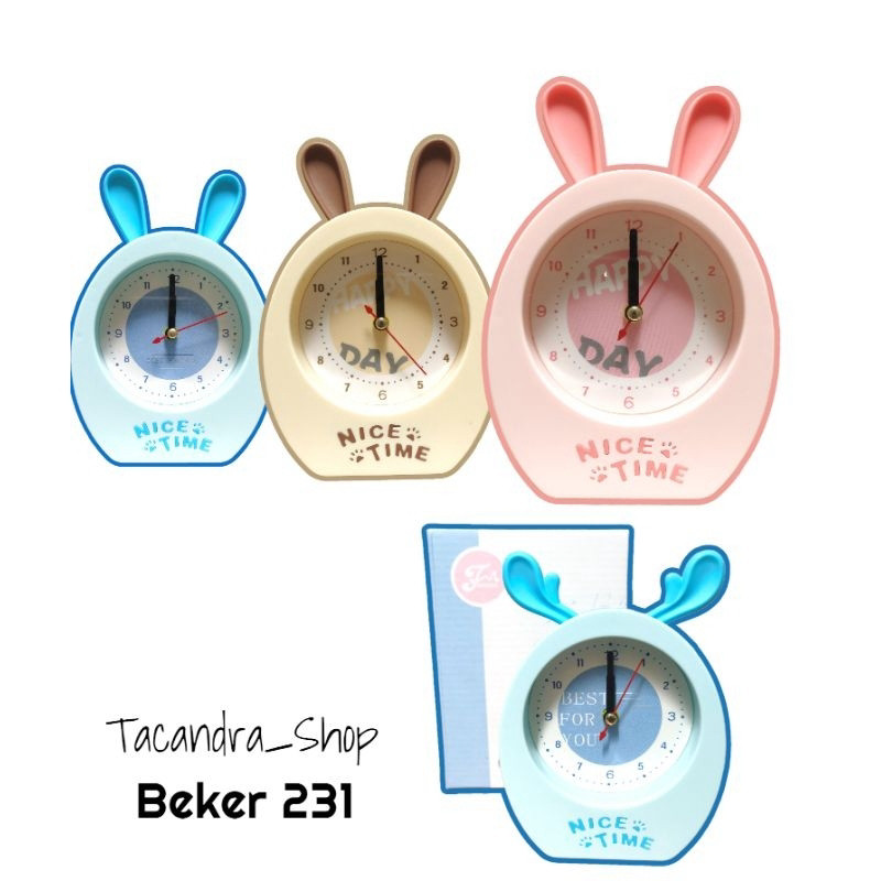 Jam Beker Karakter Rusa Beep 231 / Jam Weker Karakter Murah / Jam Beker Alarm Murah / Alarm Clock / 