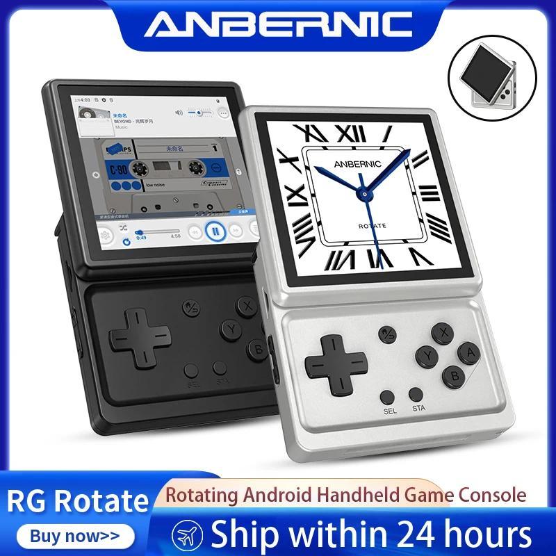 Anbernic RG Rotate Handheld Game Console 3.5 In Swivel Screen Android 2000mAh Retro Gaming Emulator 