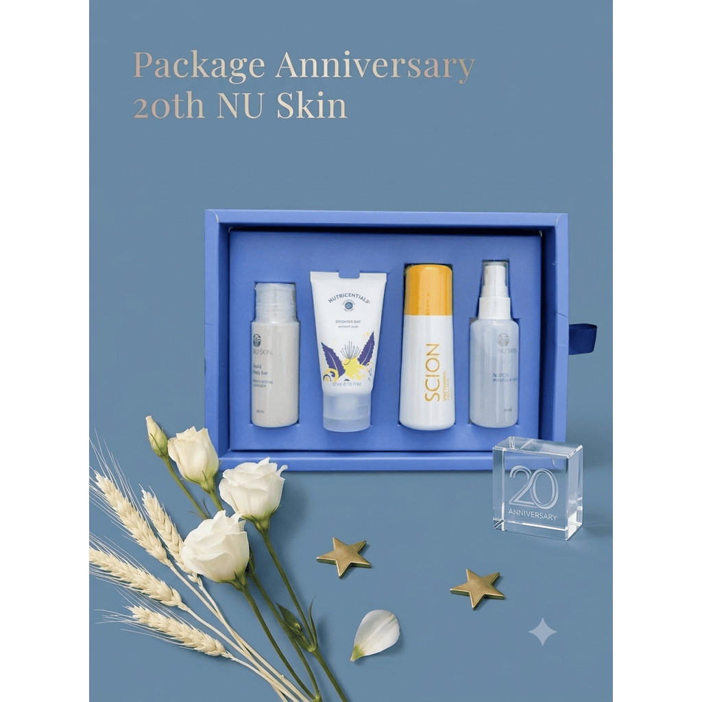 [ New Promo ] Package Anniversary 20th NU Skin - Paket Ulang Tahun 20 Tahun, Berisi naPCA Moisture M