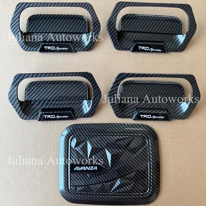 BayanakaPaket Outer Handle Tank Cover Carbon VVTI Avanza Xenia Lama 2006-2011 Carbon - AVANZA OLD CA