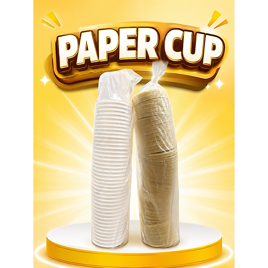 (50pcs) Cup ice cream + tutup + sendok
