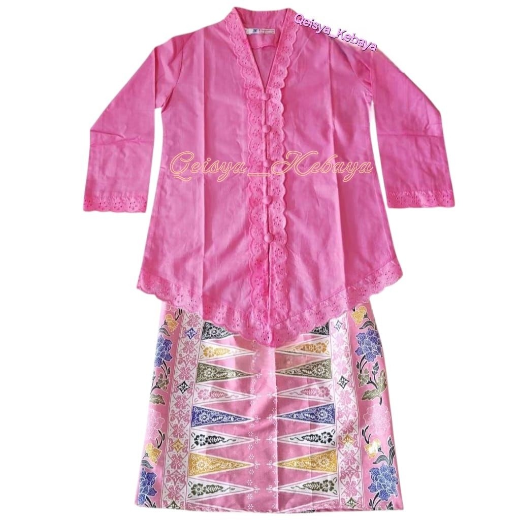 FICIEKUNZEX SETELAN KEBAYA ENCIM RENDA ANAK SD POLOS // KEBAYA ENCIM ANAK SD // KEBAYA RENDA POLOS /