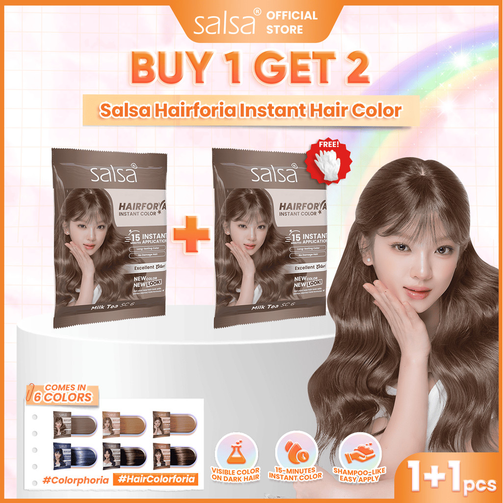 [BUY 1 GET 2] SALSA Best Mix & Match - Hairforia Instant Color Permanent | Cat Rambut Permanen Sache