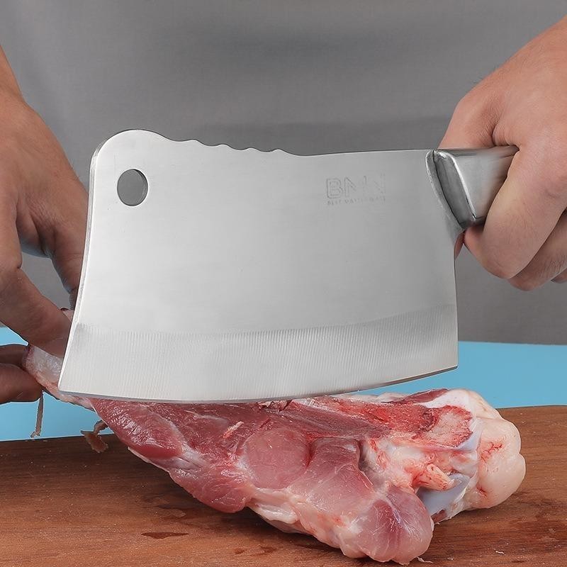 Pisau/Golok Untuk Daging Dan Tulang Sapi Atau Ayam Stainless Steel Tebal