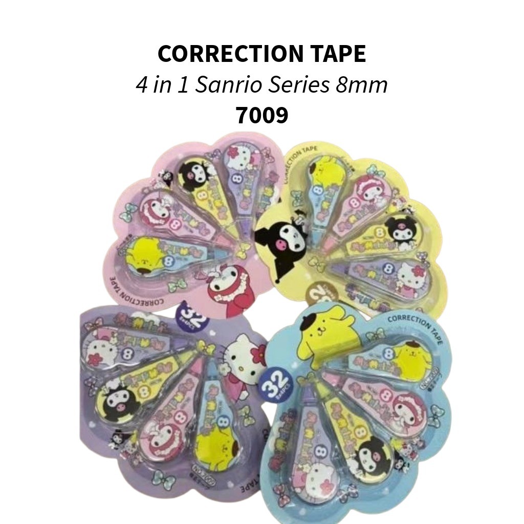 

♚Correction Tape 4in1 7009 / Correction Tape Fancy 4in1♚