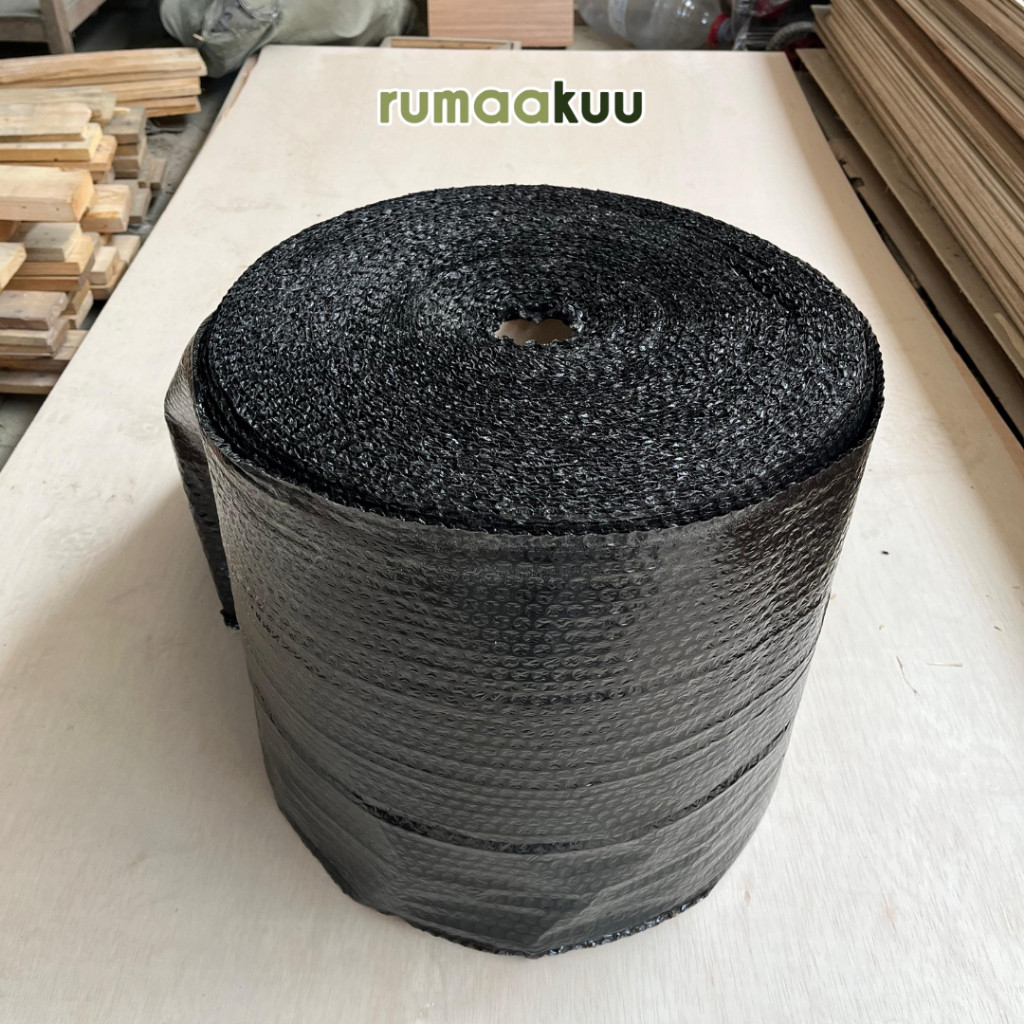 

Rumaakuu Bubble Wrap Hitam 40cm x 50m | Plastik Gelembung Packing Tebal Pelindung Barang
