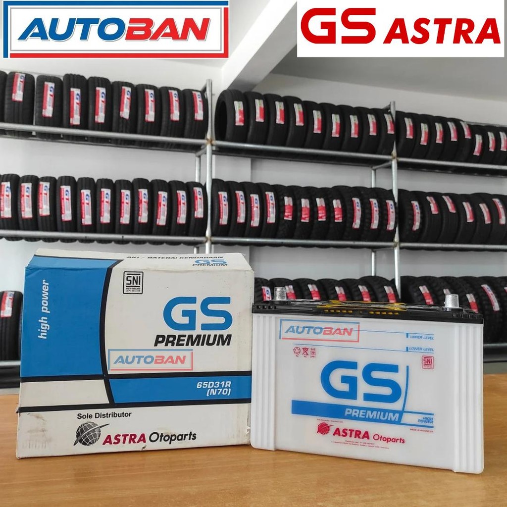 AKI BASAH GS ASTRA PREMIUM N70 65D31R ORIGINAL