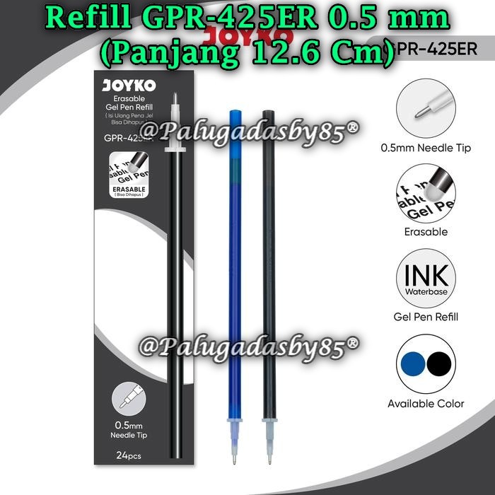 

(1 Pak Isi 24 Pcs) Refill Erasable Gelpen JOYKO GPR-425ER 0.5 mm (1 Pak Isi 24 Pcs)
