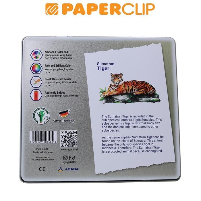 

PENSIL WARNA AGATIS PRIME 24C GPMH-C-S2401 SQUARE TIN CASE