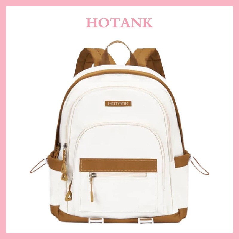 HOTANK Ransel Kapasitas Besar Ranse Tas Ransel Wanita Backpack Wanita Remaja Tas Bahan Anti Air
