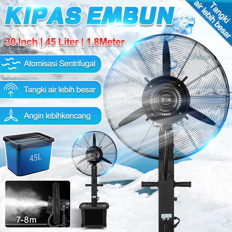 Spray Fan Kipas Angin Semprot Air 45Liter 30" Kipas Angin Mist fan/Misty Fan