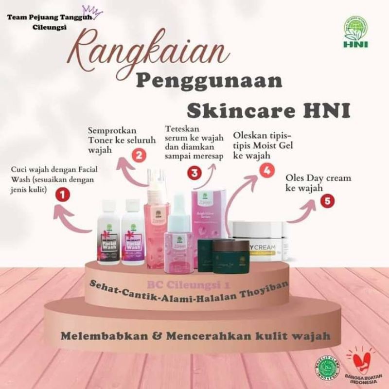 Skincare HNI, Zareen Toner, serum, Facial wash, moisturizer, day cream, night cream