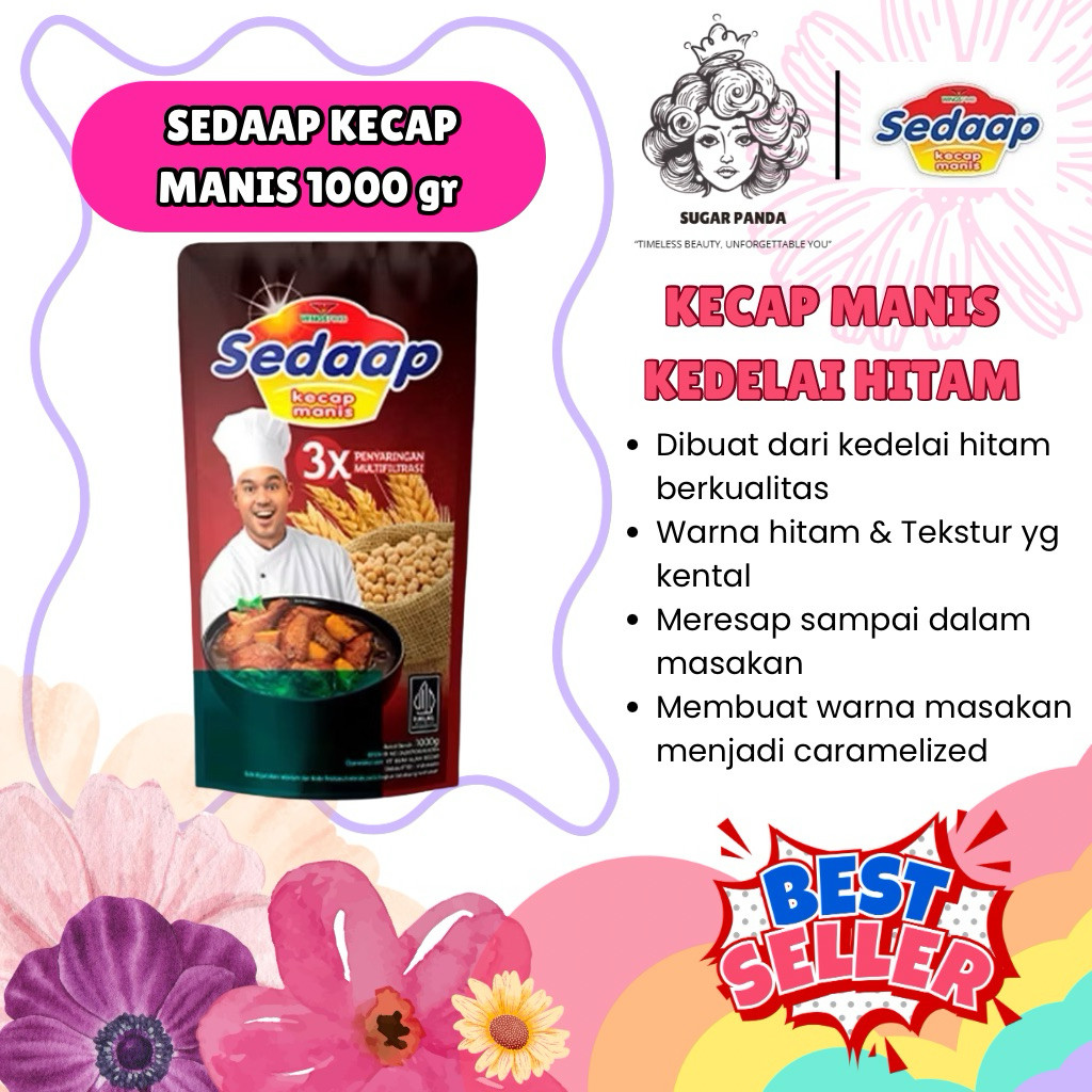 

Sedaap Kecap Manis Kedelai Hitam 1000g