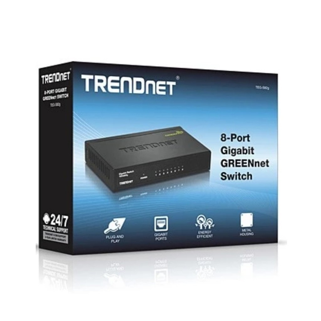 Trendnet TEG-S82G Switch 8 Port Gigabit Besi Greenet Metal A