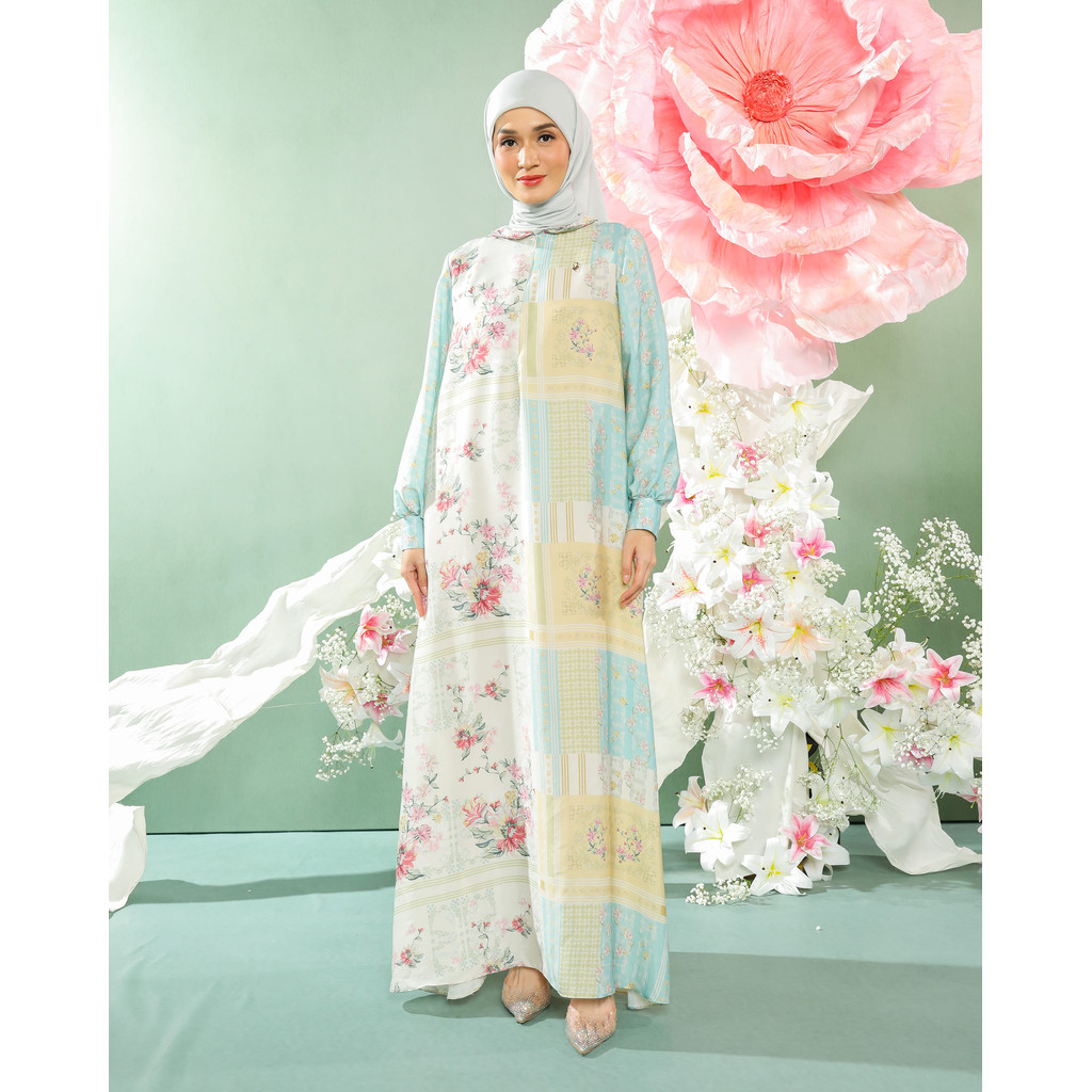 Muda Official Bloome Dress - Aqua
