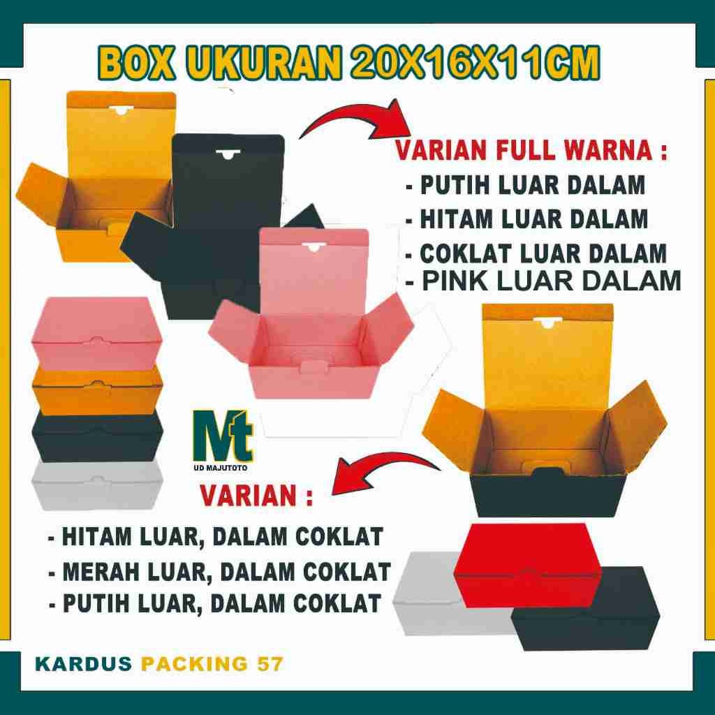 

Box 20x16x11 cm / Box Sliplock / Kardus Polos