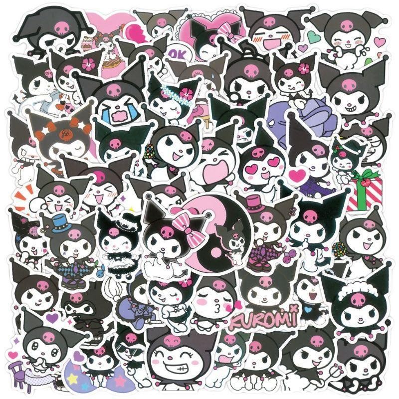 

50pcs Stickers Cute Cinnamoroll Kuromi My Melody Sticker For Laptop Phone Case Girls Sanrio My Melody Anime Stickers Kids Toys