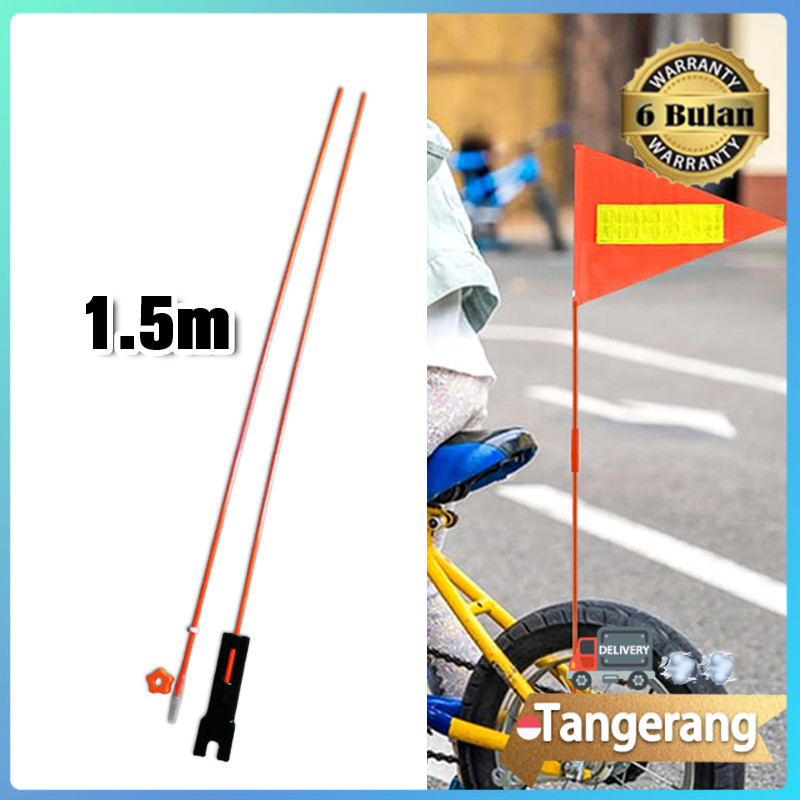 1,5 meter Bendera Tiang Untuk Sepeda / Aksesoris sepeda / Tiang Bendera Tim / Bicycle Rear Axle Flag