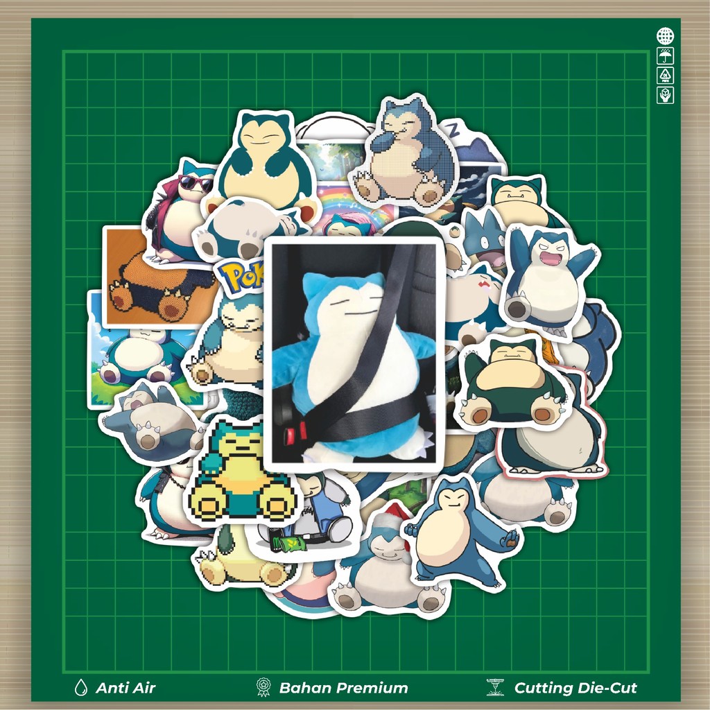 

HOT 50 PCS STIKER Stiker Kartun Snorlax V2 Stiker Fashion Cars Decal Dingin Kartu Album Custom Vinyl Anti Air- Sticker Aesthetic Buku Journal Koper Casing HP Tablet Laptop Helm Motor Botol Minum