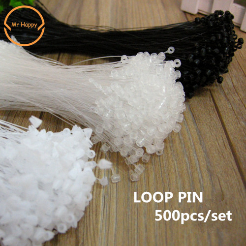 

High Quality 500pcs Hot Plastic Snap Lock Pins Security Loop Tag Fasteners Price Tag Fastener