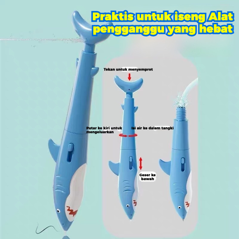 

Pena Bolpoin Hiu Baru Pistol Semprot Air Alat Prank Pereda Stres untuk Siswa Pena Semprot Air Pena Teknologi Hitam Multifungsi Menyenangkan