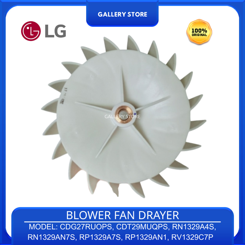 Fan motor Mesin Cuci Drayer LG CDT29MUQPS CDG27RUOPS RN1329A4S RN1329AN7S RP1329A7S RP1329AN1 RV1329