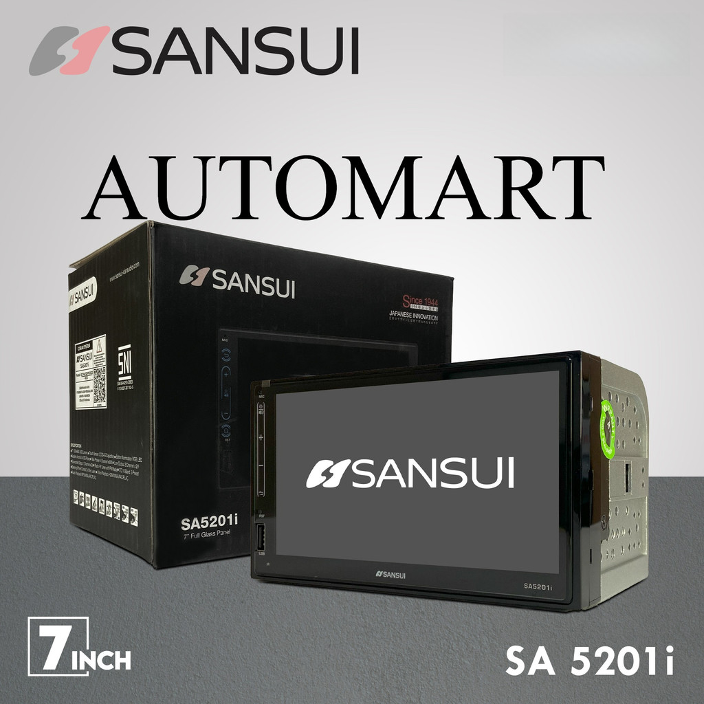 Head Unit Double Din Sansui SA 5201i - 7 Inch - Deckless USB Murah