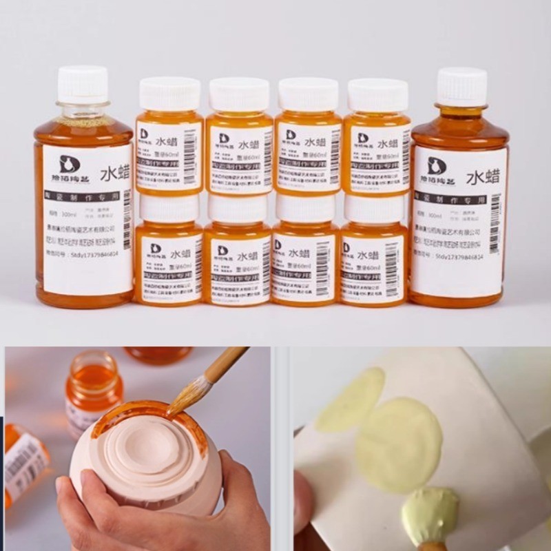 

300ml Pottery Water Wax Glaze Coloring Isolating Agent DIY Ceramic Making Special Primer Bottom Isolation Glaze Layer Pigment
