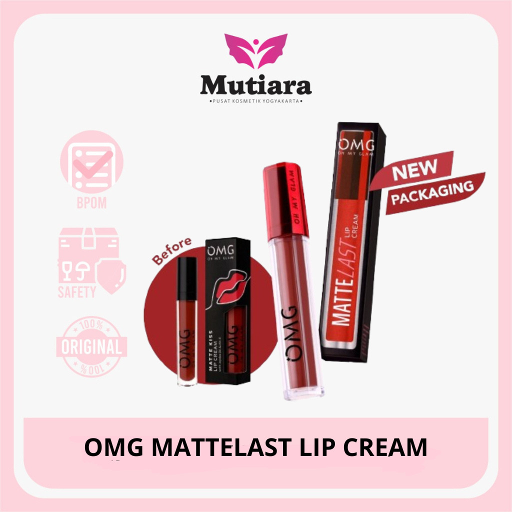 OMG Mattelast Lip Cream Matte Tahan Lama 12 Warna