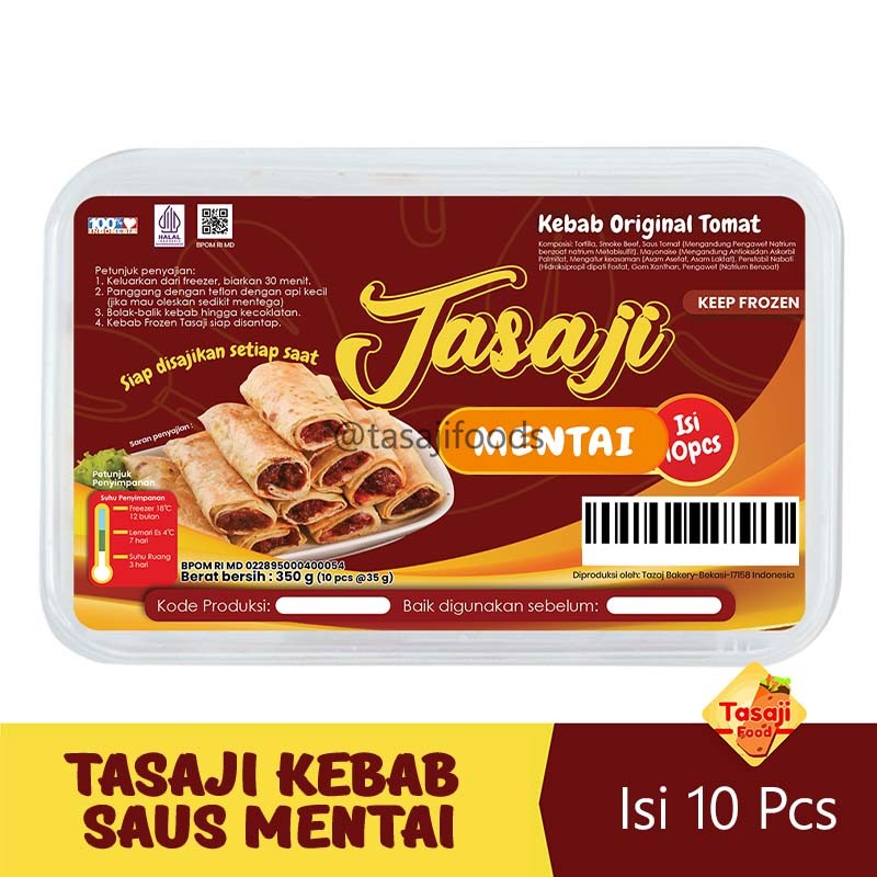 

Tasaji Kebab Frozen Mini Isi 10 - Saus Mentai