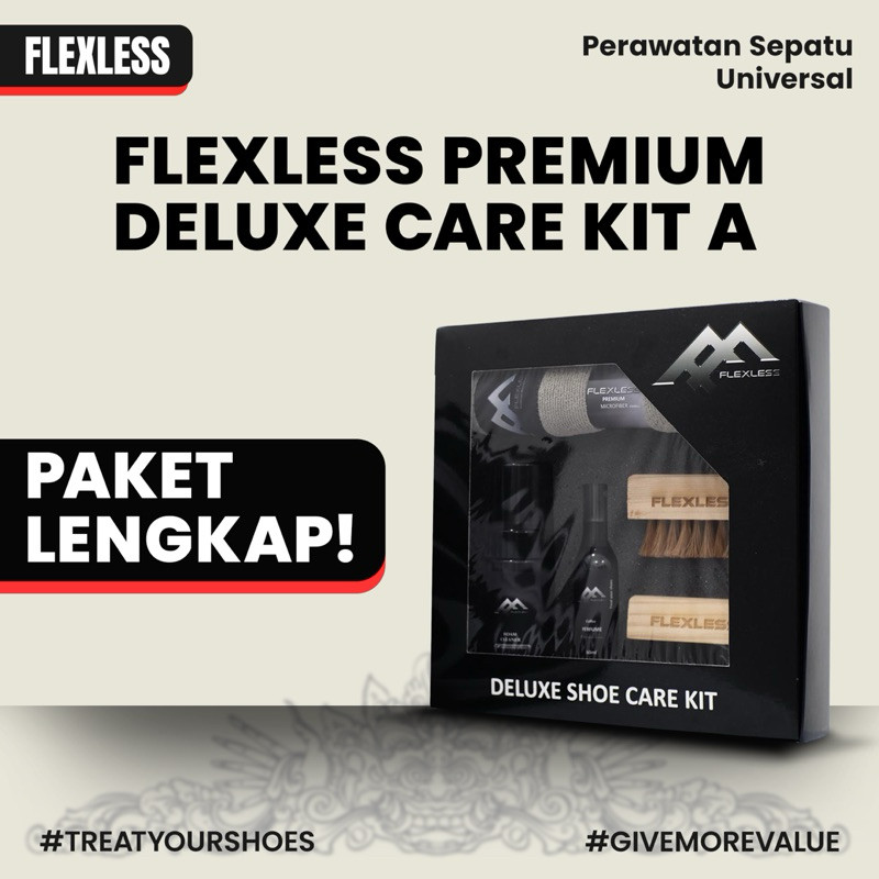 

FLEXLESS | Foam Pembersih Sepatu | Sabun Sepatu Universal | Shoe Care Kit | Premium Deluxe Kit